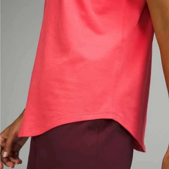 lululemon athletica V-Neck Short Sleeve Top - Pale Raspberry - Picture 5 of 7